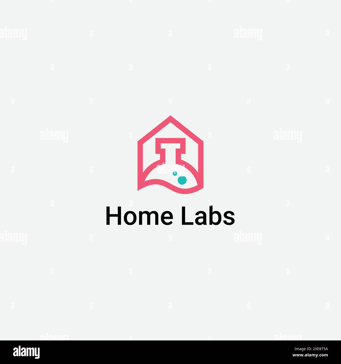 Home Labs Logo Vorlage Design Vektor Stock Vektor