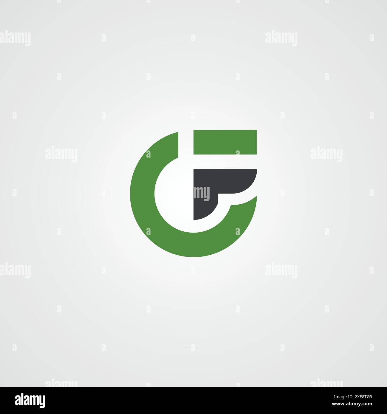 Inspiration für das Design mit dem Buchstaben CF oder FC-Logo. Stock Vektor