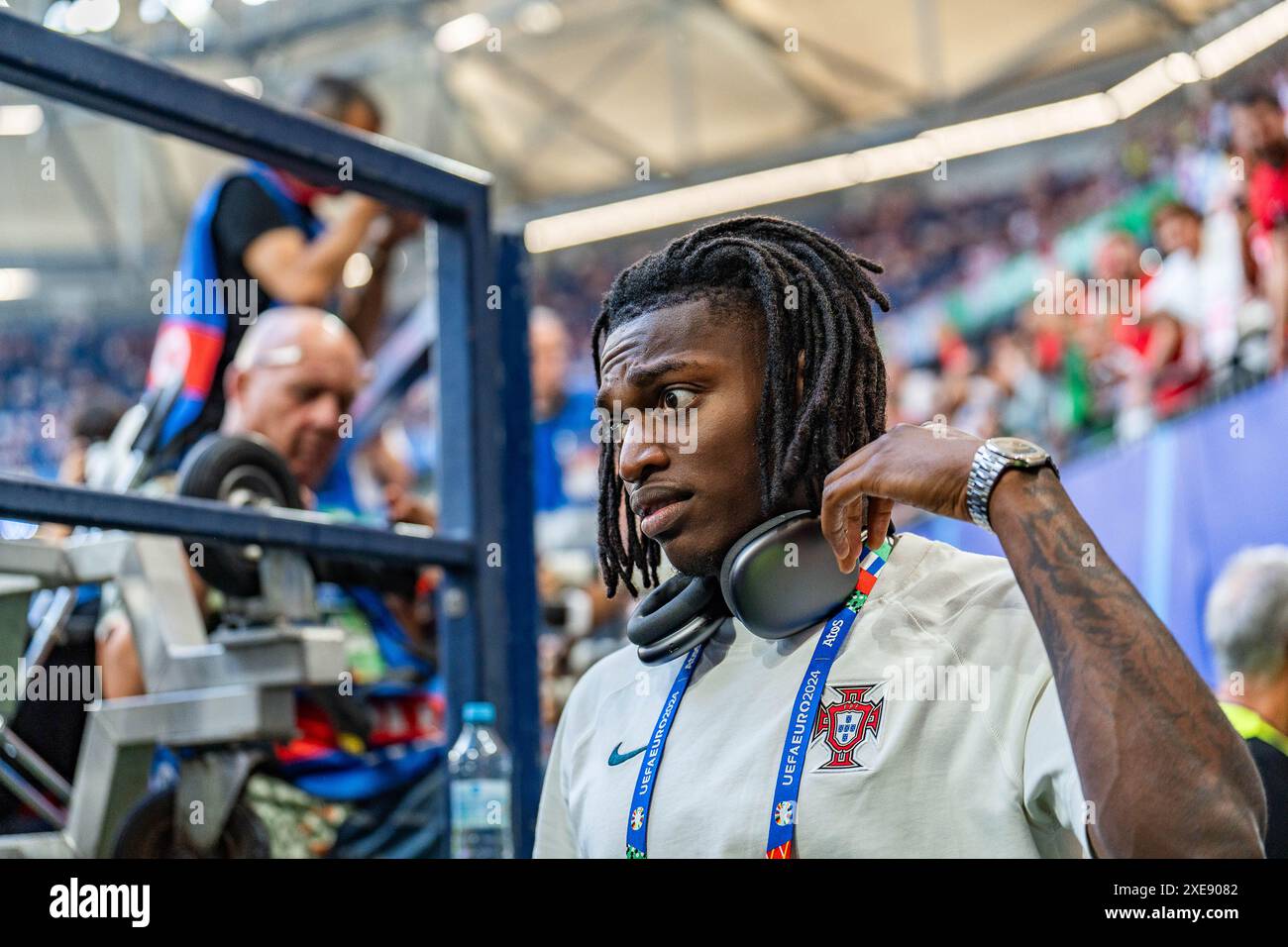 Rafael Leao (Portugal, Platz 17) Georgien gegen Portugal, Herren, Fussball, 3. Spieltag, EURO 2024, 26.06.2024, Europameisterschaft, Gruppe F Foto: Eibner-Pressefoto/Bahho Kara Stockfoto