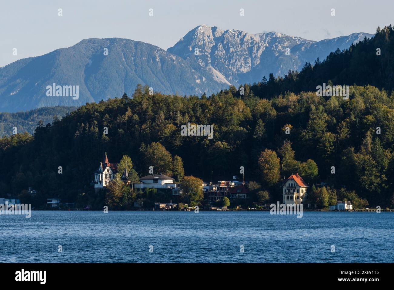 Genießen Sie den See Stockfoto