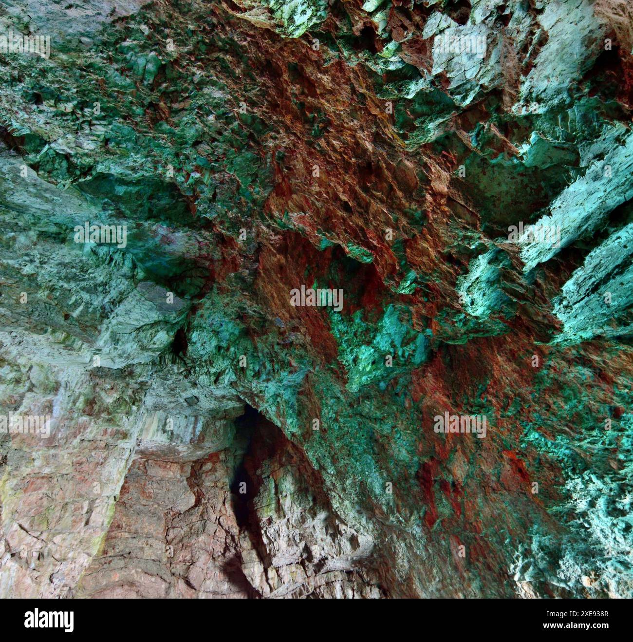 Blaue Höhle in Montenegro, die Touristenattraktion Stockfoto