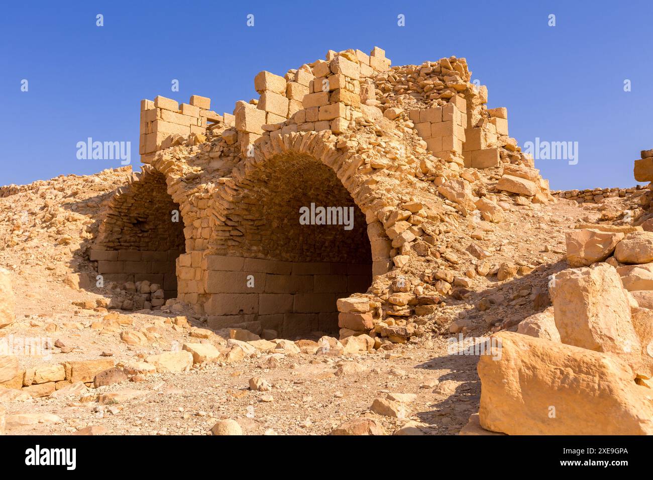 Ruinen der Kreuzritter Shobak Castle, Jordanien Stockfoto