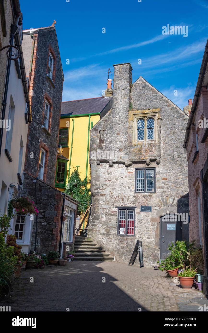 Tudor Merchant's House, Tenby, Südwales, Großbritannien Stockfoto