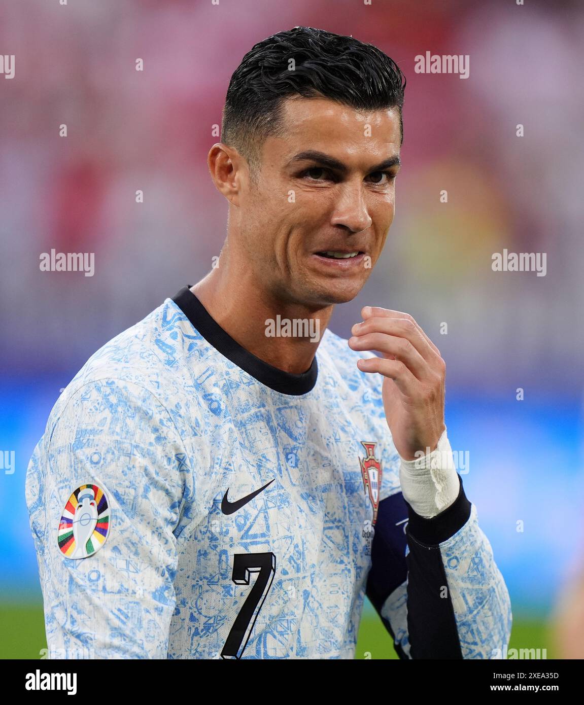 Der portugiesische Cristiano Ronaldo während des Gruppenspiels der UEFA ...