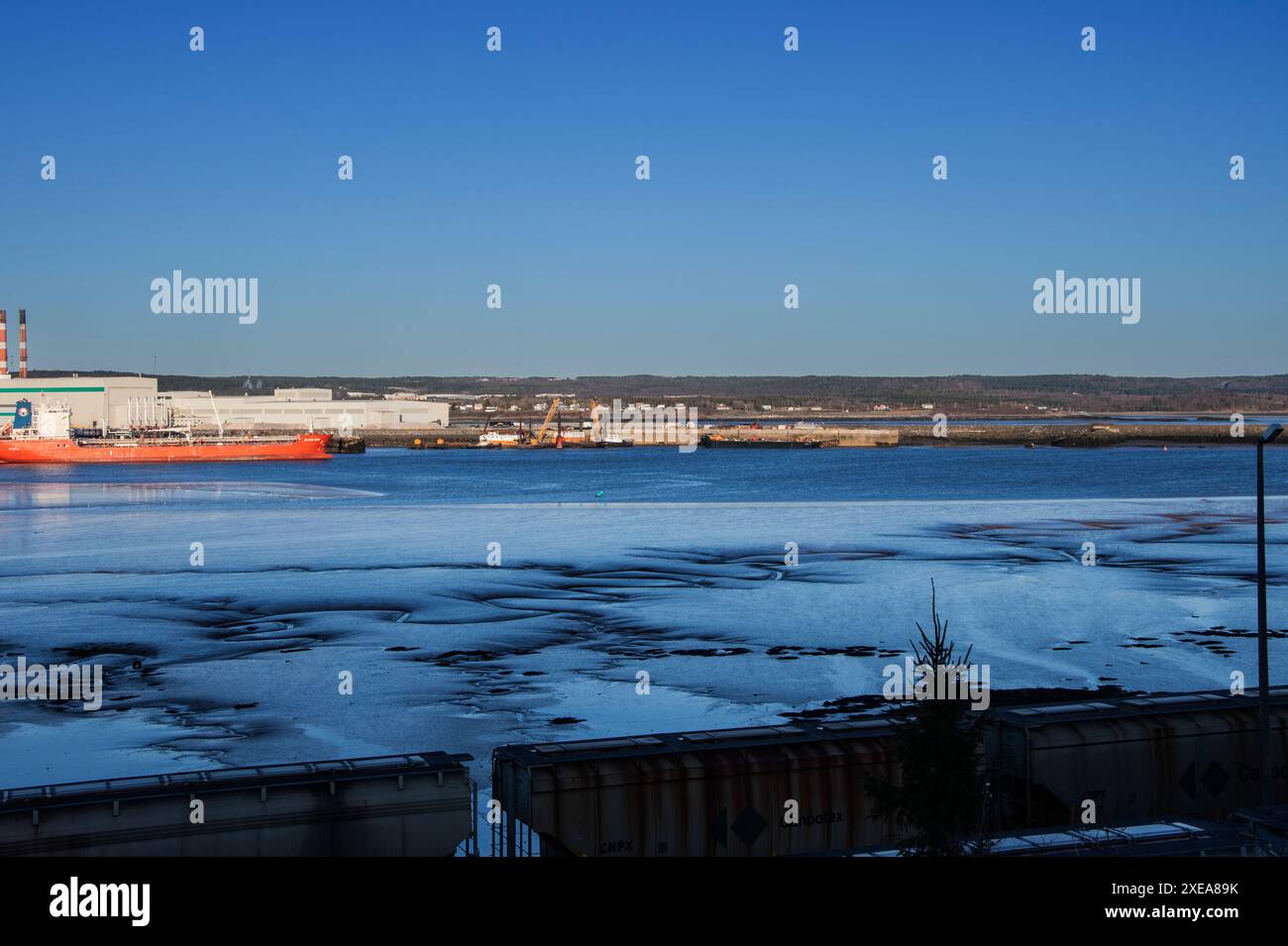 Irving Oil Terminals in Saint John, New Brunswick, Kanada Stockfoto