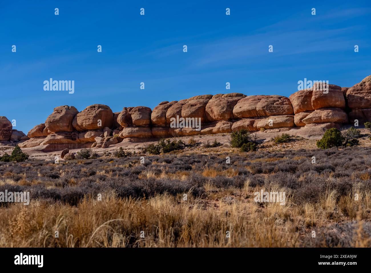 Blick Auf Felsformationen Im Amerikanischen Südwesten Stockfoto