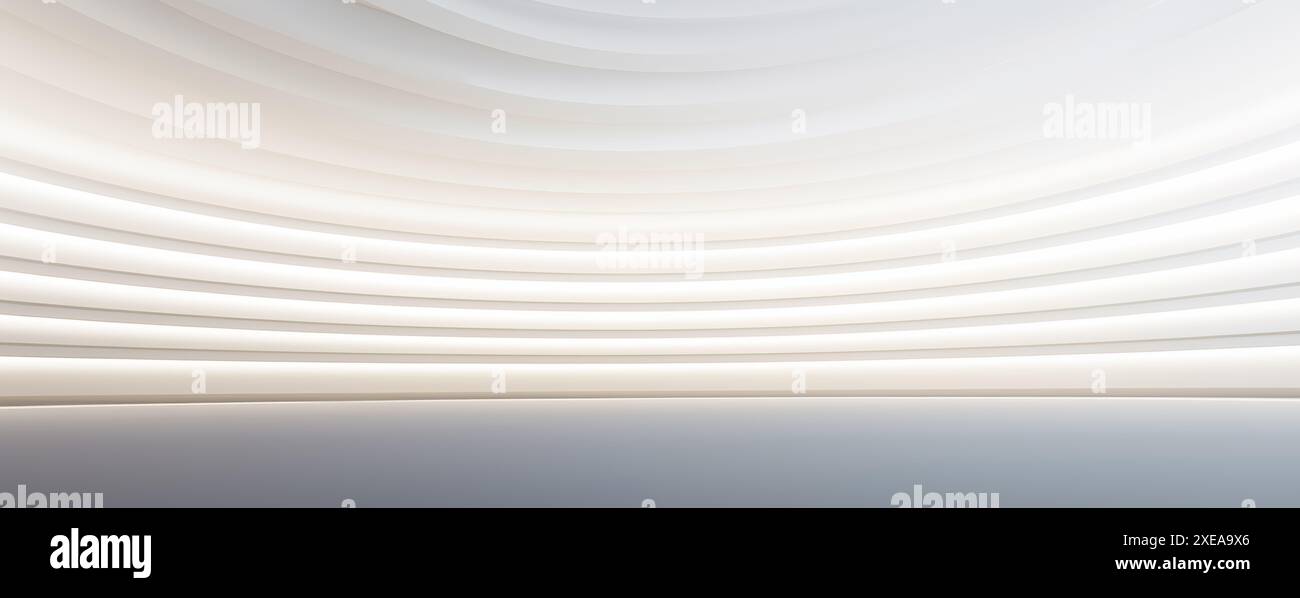 Weißer 3D-Innenhintergrund Stockfoto