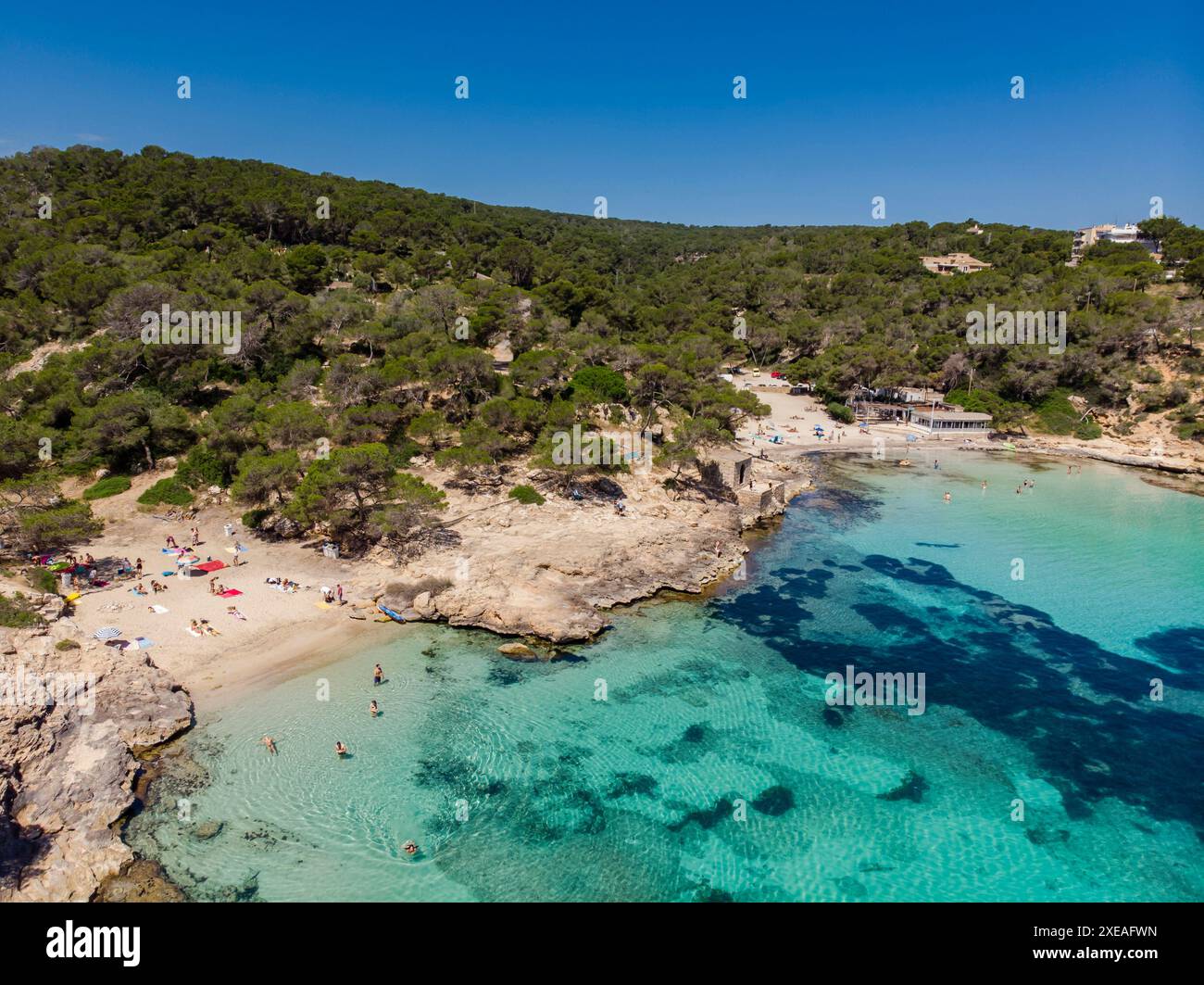 Cala Portals Vells Stockfoto