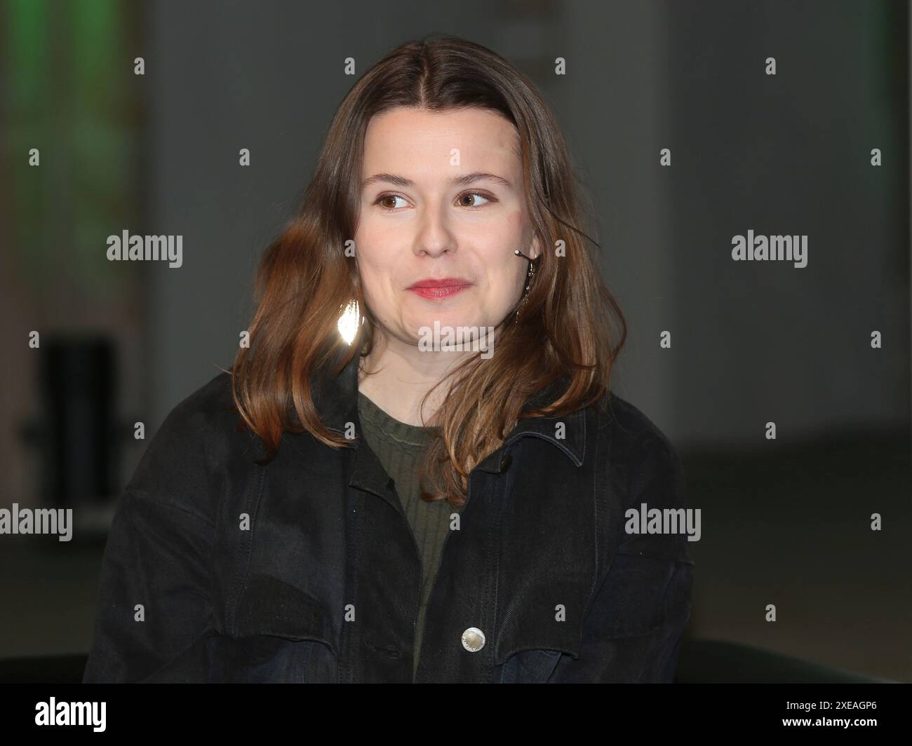 Klimaschutzaktivistin Luisa Neubauer beim 11. Magdeburger Klimadialog 28/2024 Magdeburg Stockfoto