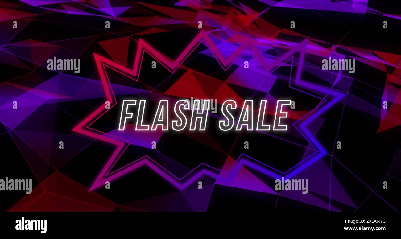 Bild des Verkaufstextes in Retro-Sprechblase Stockfoto