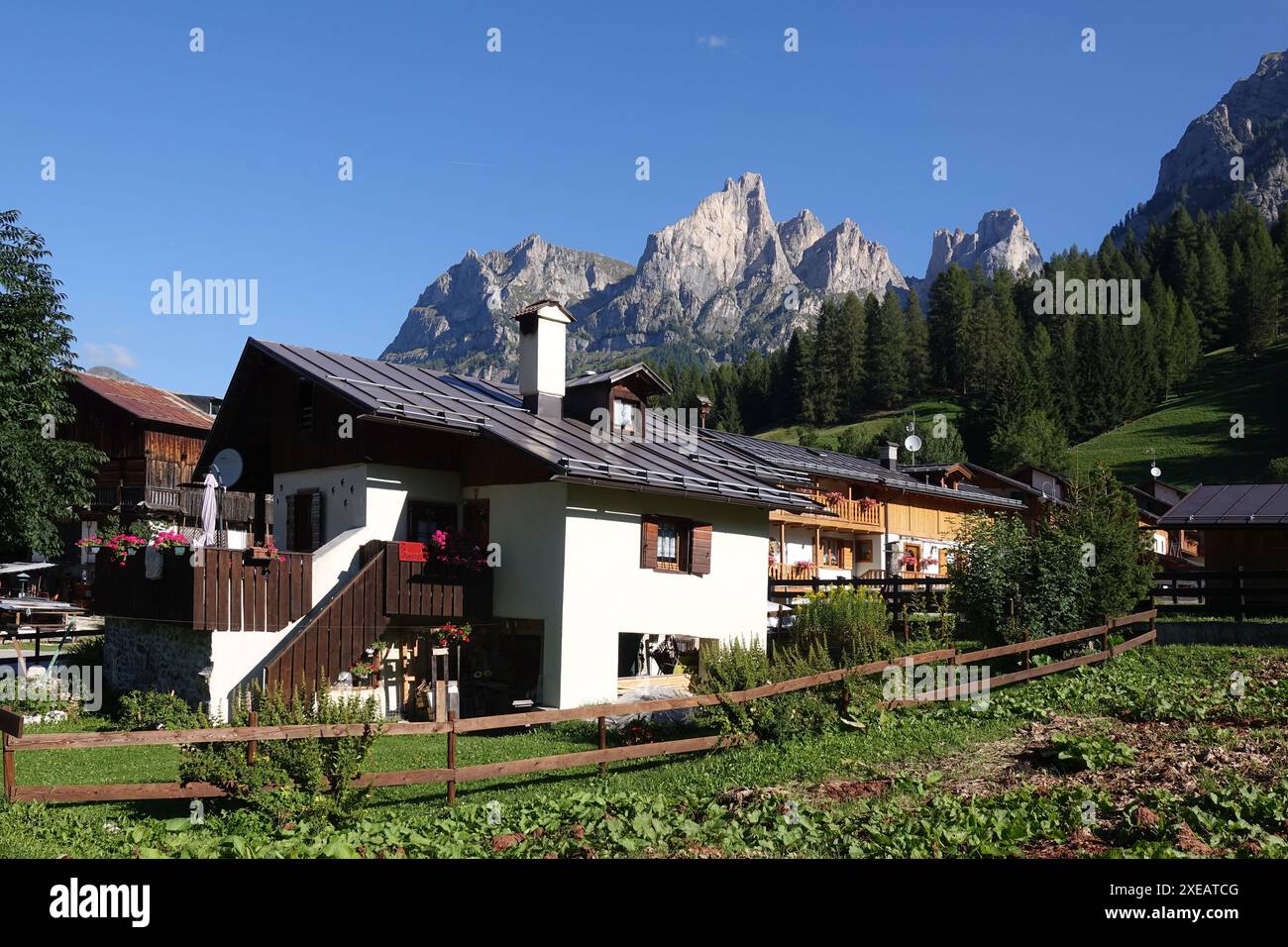 Fishing in the Dolomites Stockfoto
