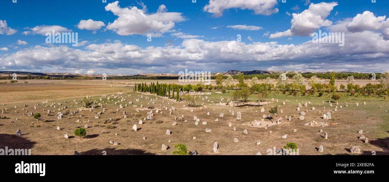 Nekropole von Las Ruedas Stockfoto