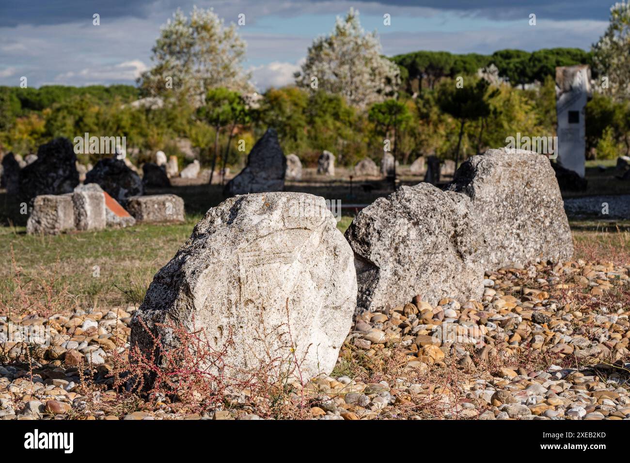Vacceos Bestattungsstele Stockfoto