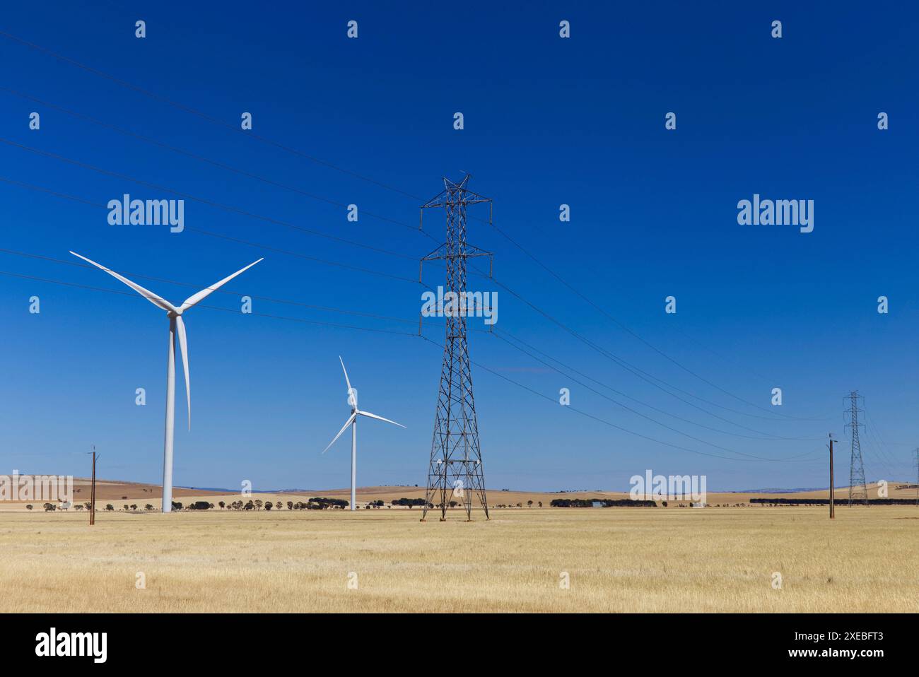Hornsdale Power Reserve - Windpark in South Australia Stockfoto