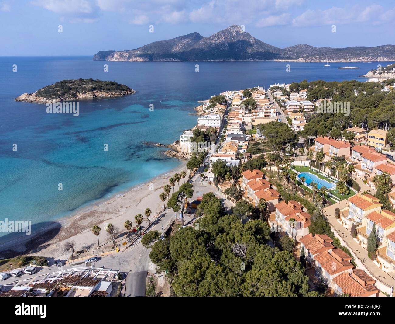 Sant Elm Beach Stockfoto
