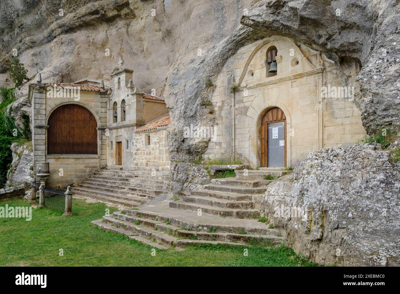 Cave Eremitage of San BernabÃ Stockfoto