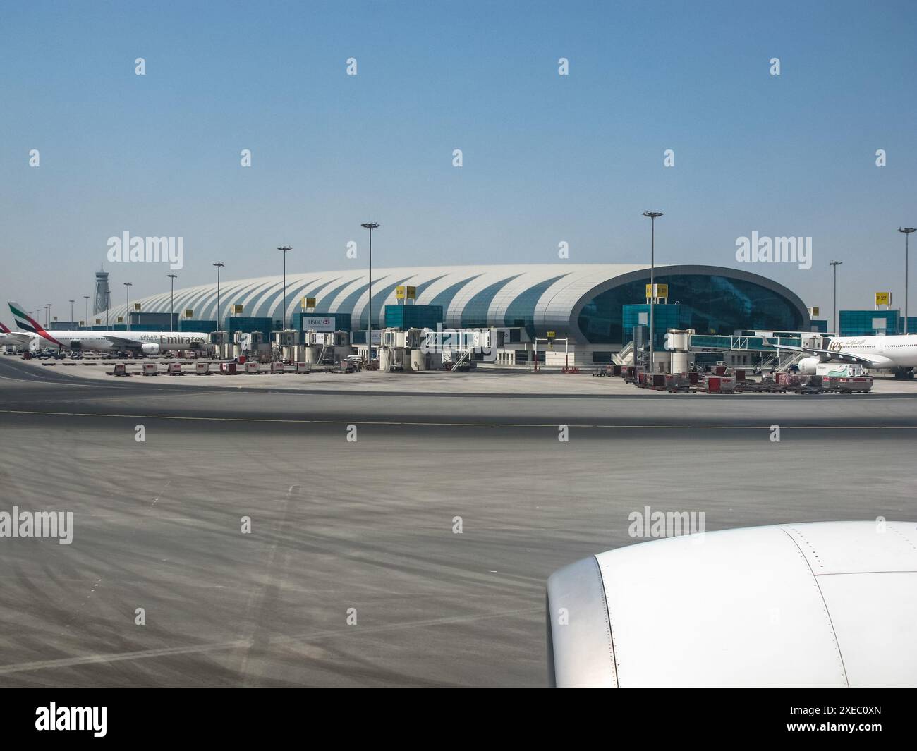 Passagierflughafen Dubai Stockfoto