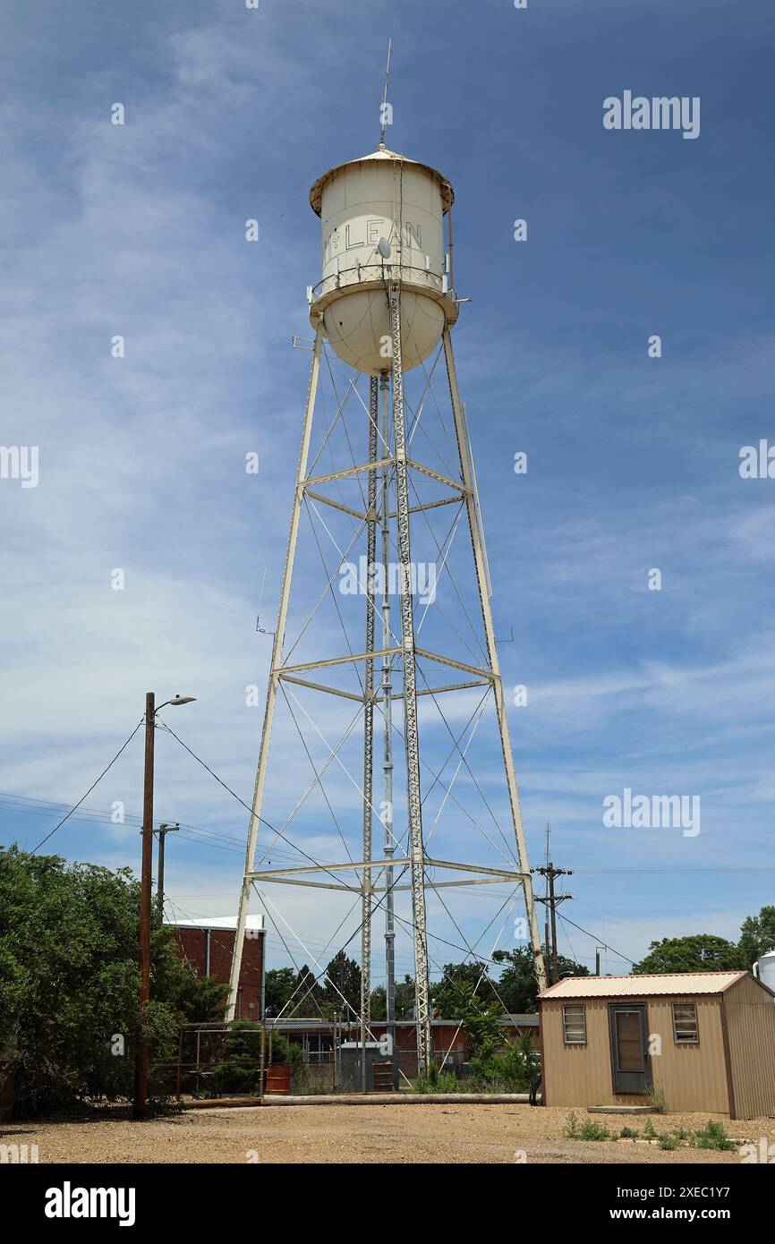 Wasserturm an der Route 66 Stockfoto