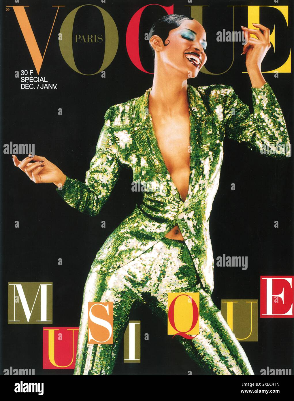 1997 Dezember/Januar Vogue Paris Cover mit Georgianna Robertson Stockfoto 1997 Dezember/Januar Vogue Paris Cover mit Georgianna Robertson Stockfoto