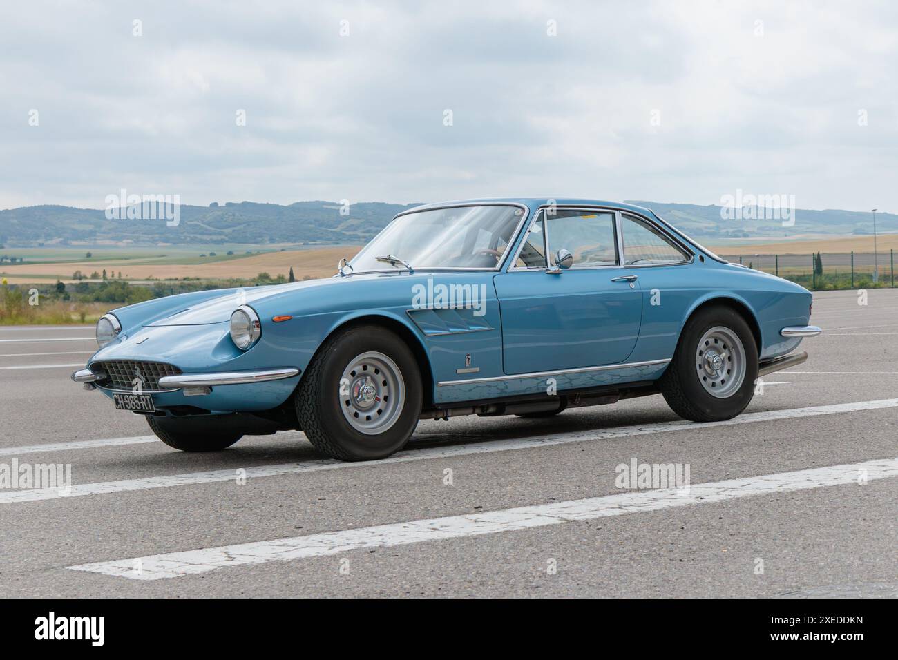 Los Arcos, Spanien-25. Mai 2024: 1966 Ferrari 330 AGB Stockfoto