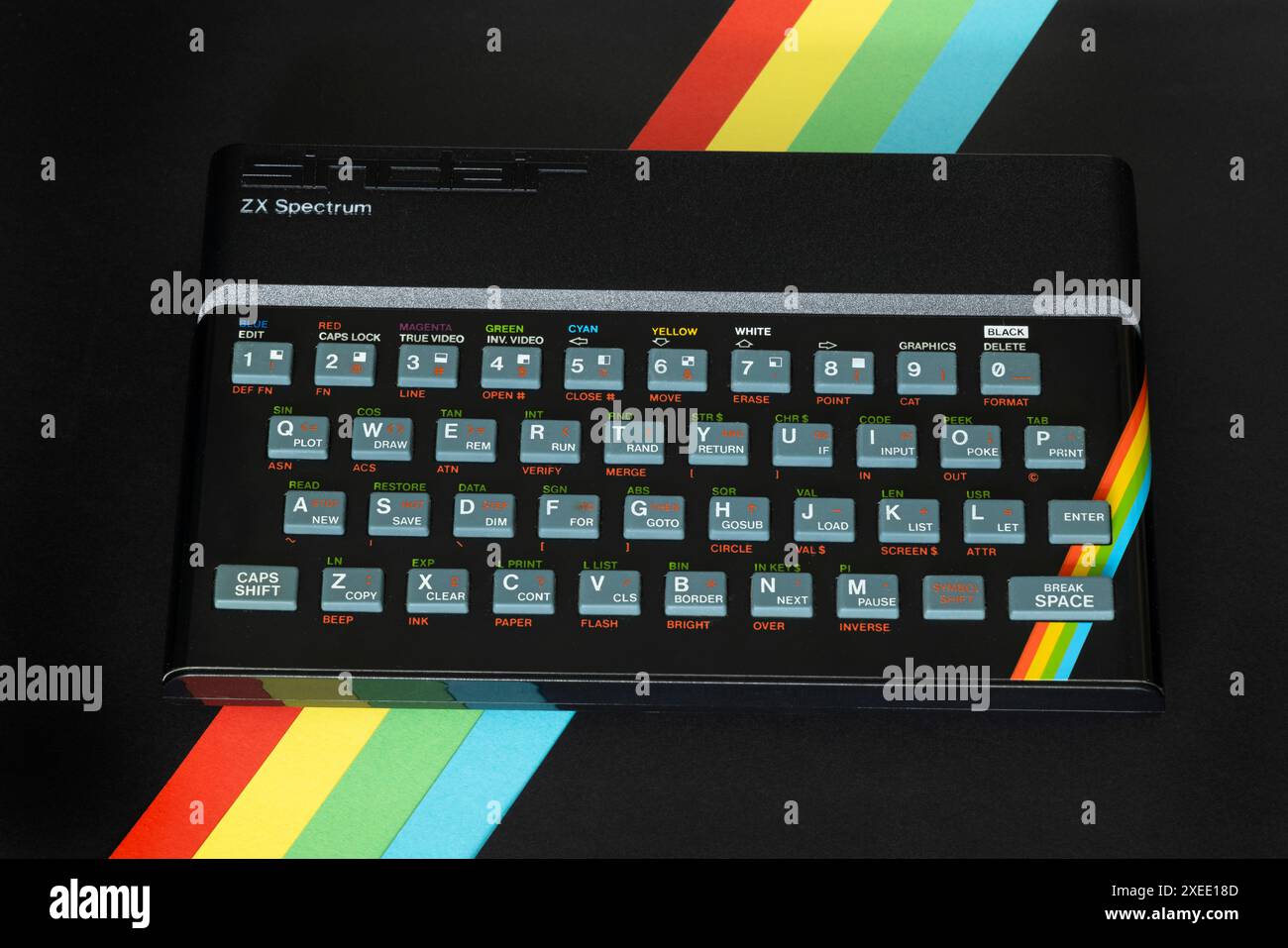 Sinclair ZX Spectrum Heimcomputer Stockfoto