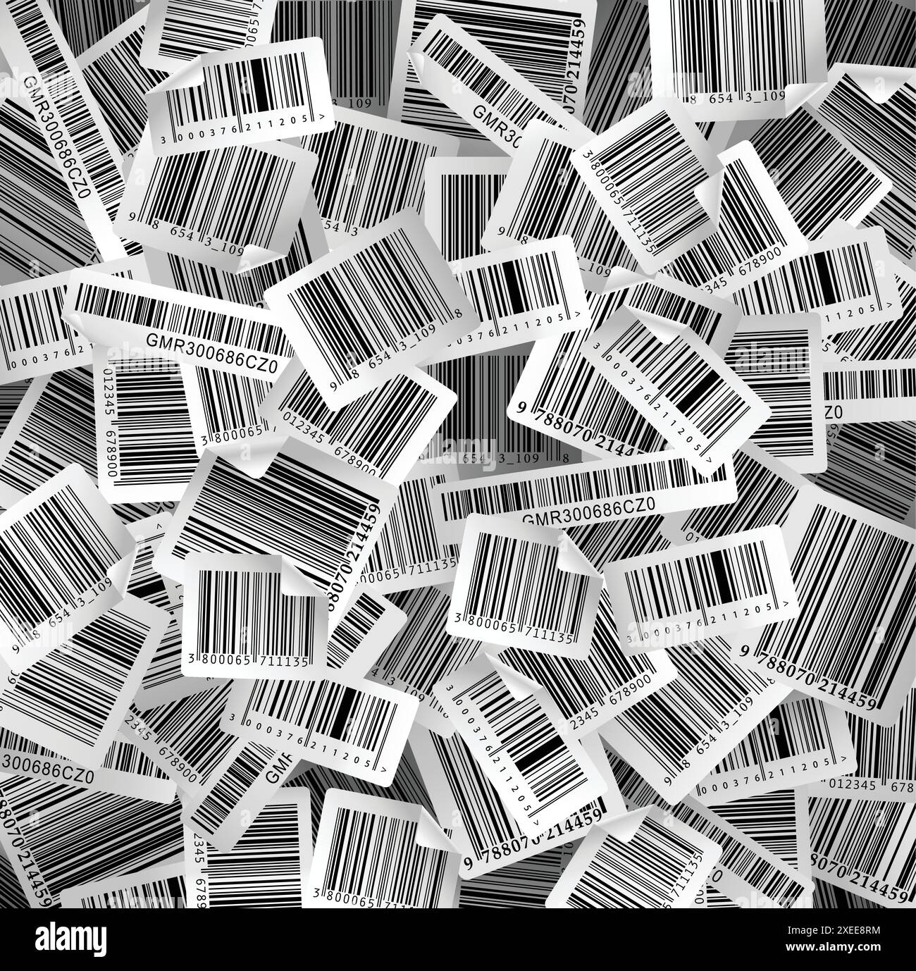 Barcode auf dem Hintergrund Stock Vektor