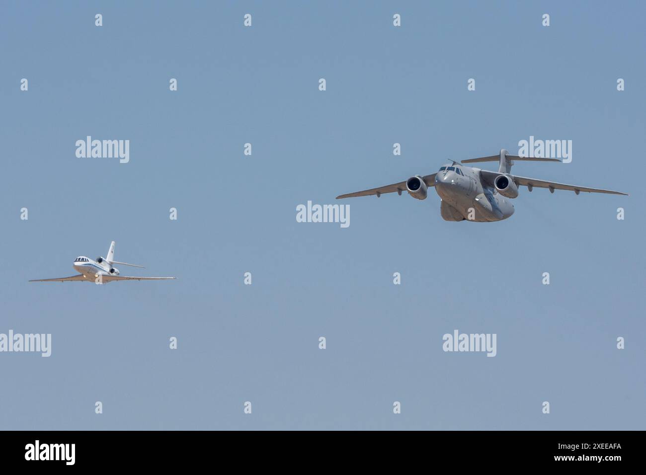 Gründung portugiesischer Flugzeuge beim Beja Air Festival Stockfoto
