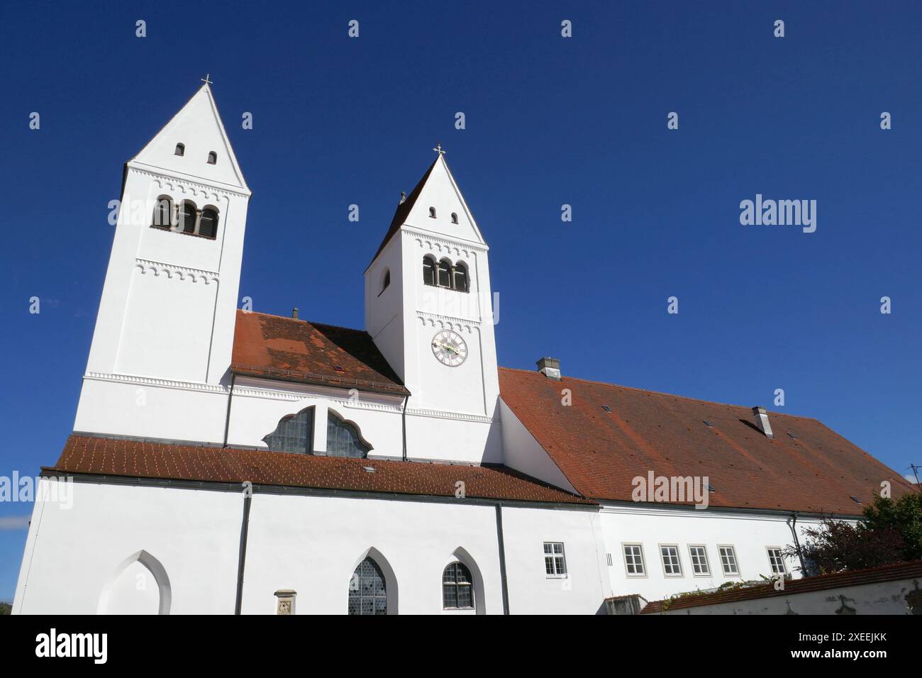 Kloster Steingaden in Oberbayern Stockfoto