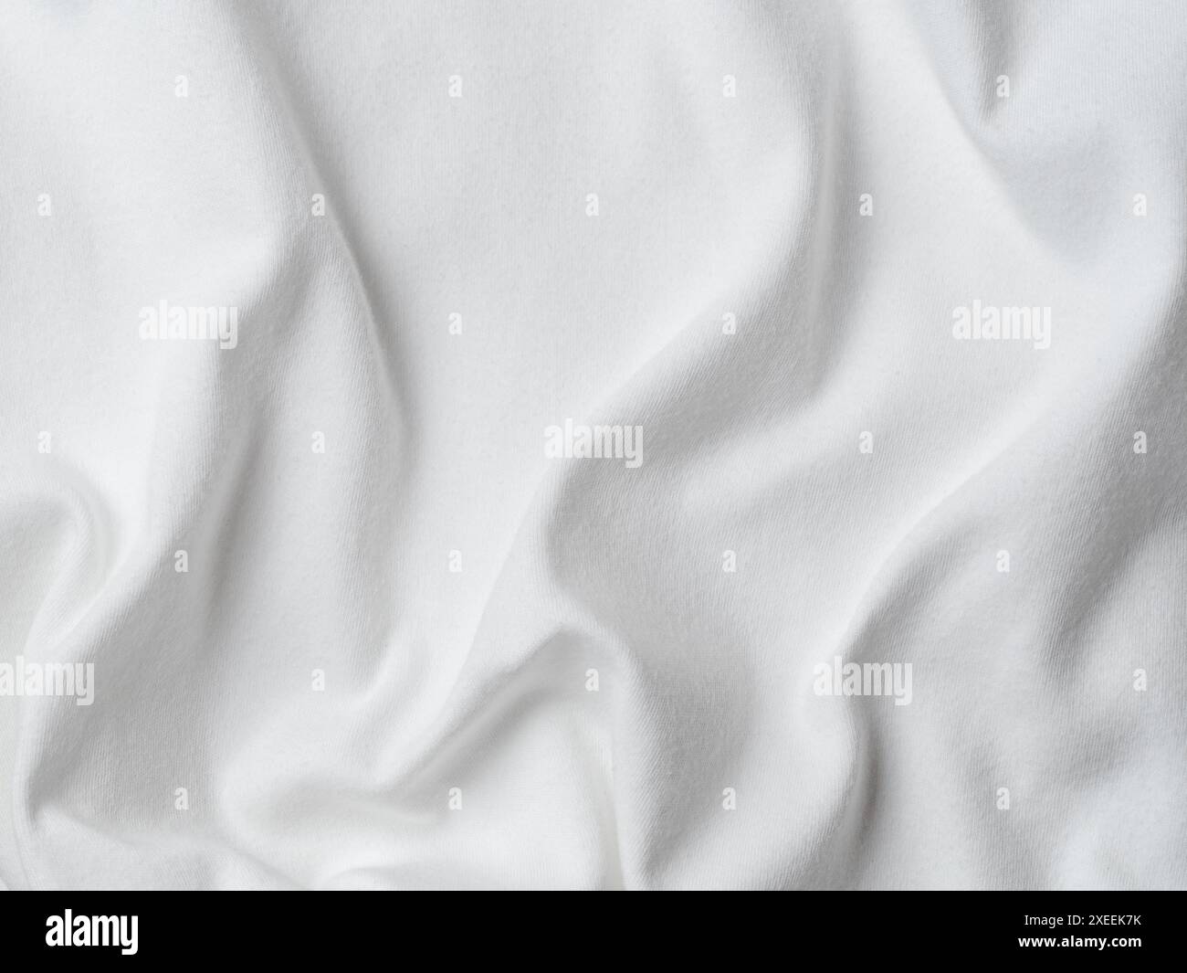Weiße Baumwoll-Jersey-Qualität Stockfoto