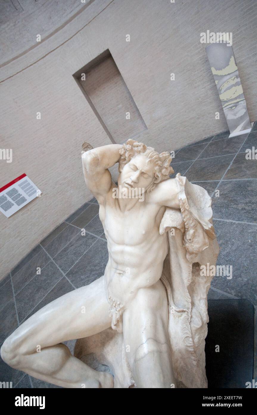 Deutschland, Bayern, München, Glyptothek Museum, Barberini Faun, Schlafender Satyr Stockfoto