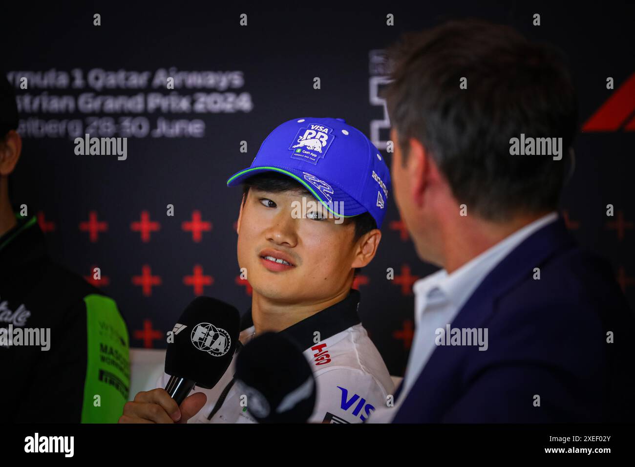 22 Yuki Tsunoda, (JAP) Visa Cash App, Racing Bulls, Honda während des österreichischen GP, Spielberg 27-30 Juni 2024, Formel 1 Weltmeisterschaft 2024. Stockfoto