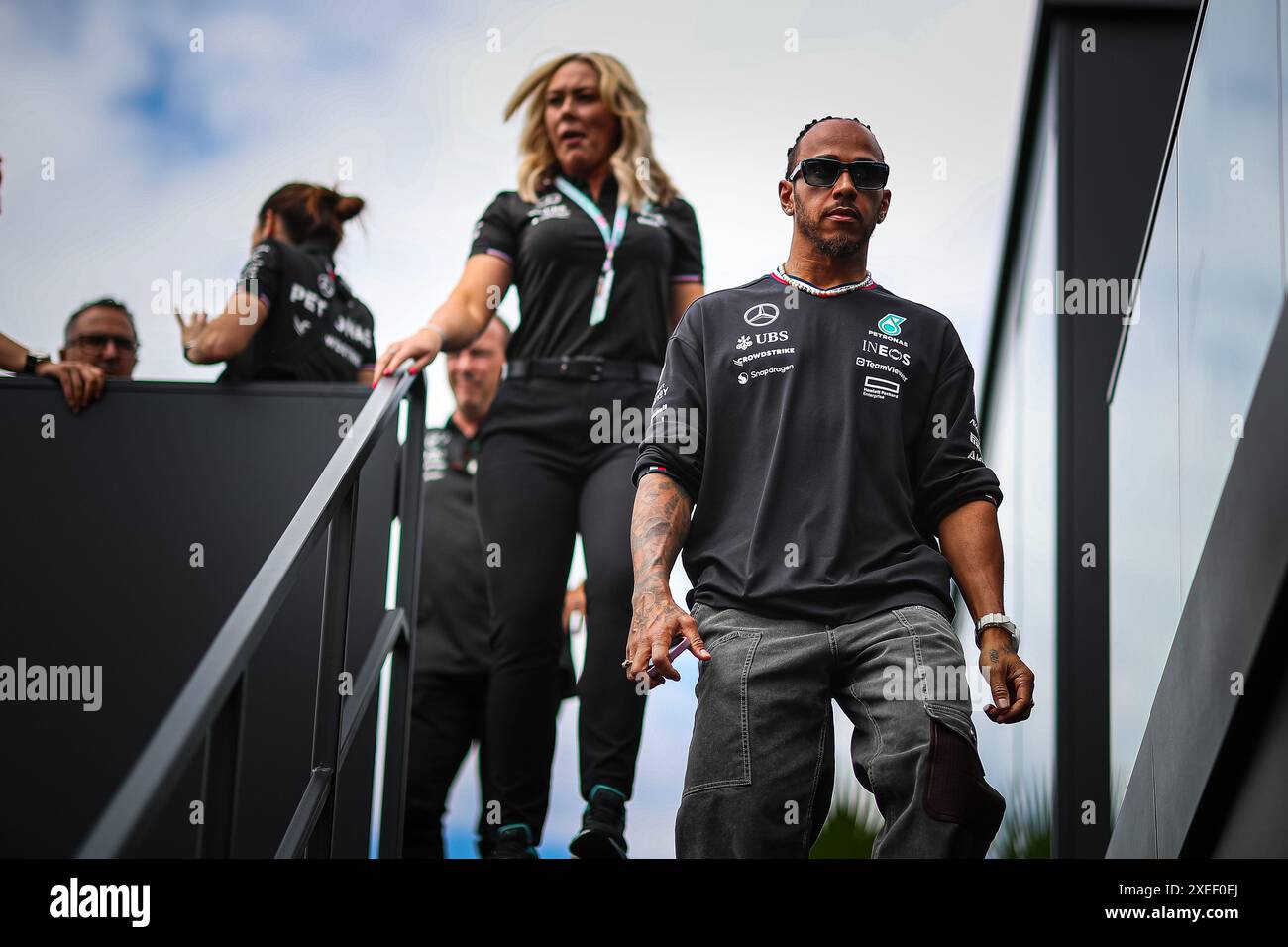 44 Lewis Hamilton, (GRB) AMG Mercedes Ineos während des österreichischen GP, Spielberg 27-30 Juni 2024, Formel-1-Weltmeisterschaft 2024. Stockfoto