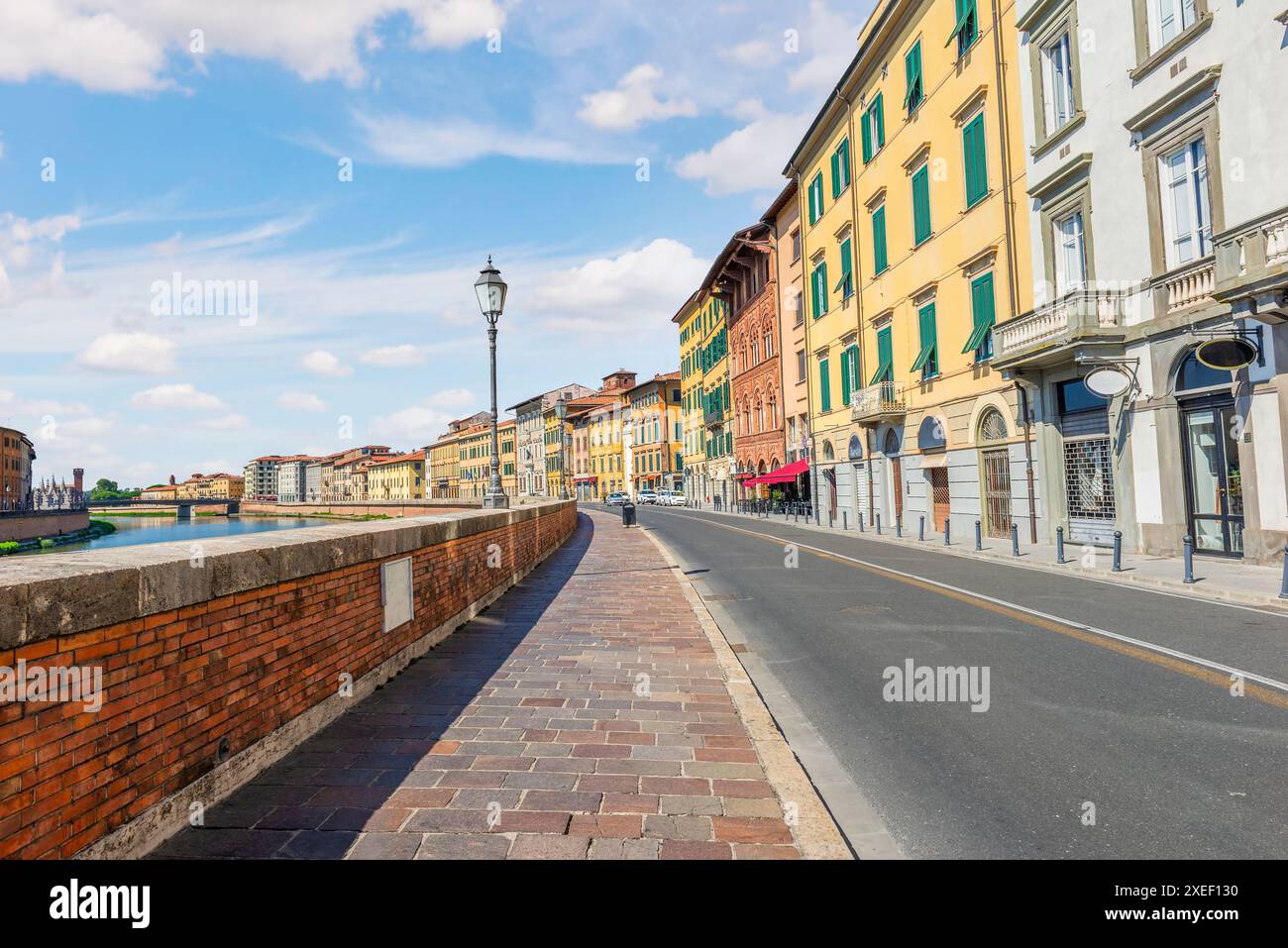 Straße in Pisa Stockfoto