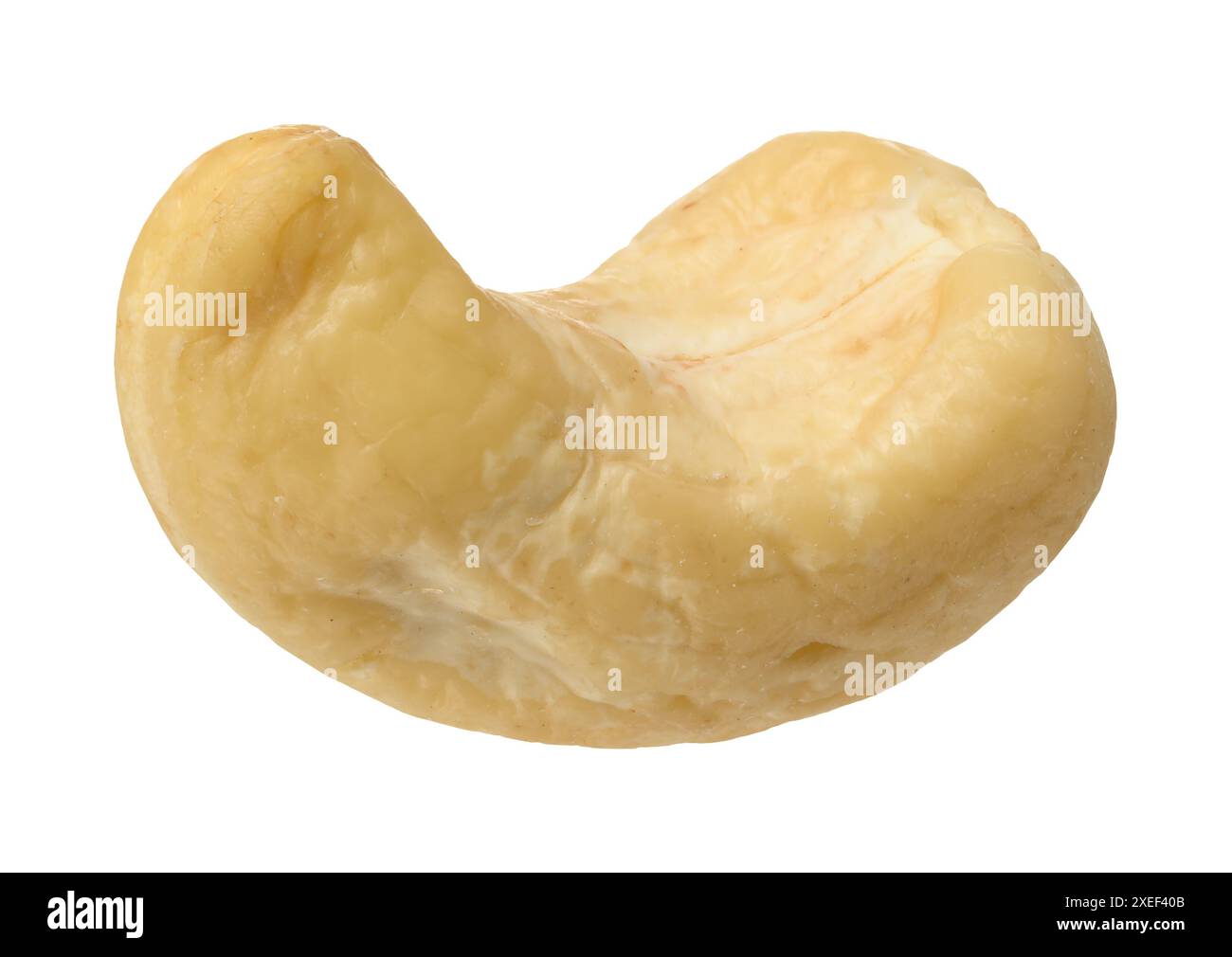 Cashewnuss auf isoliertem Hintergrund Stockfoto