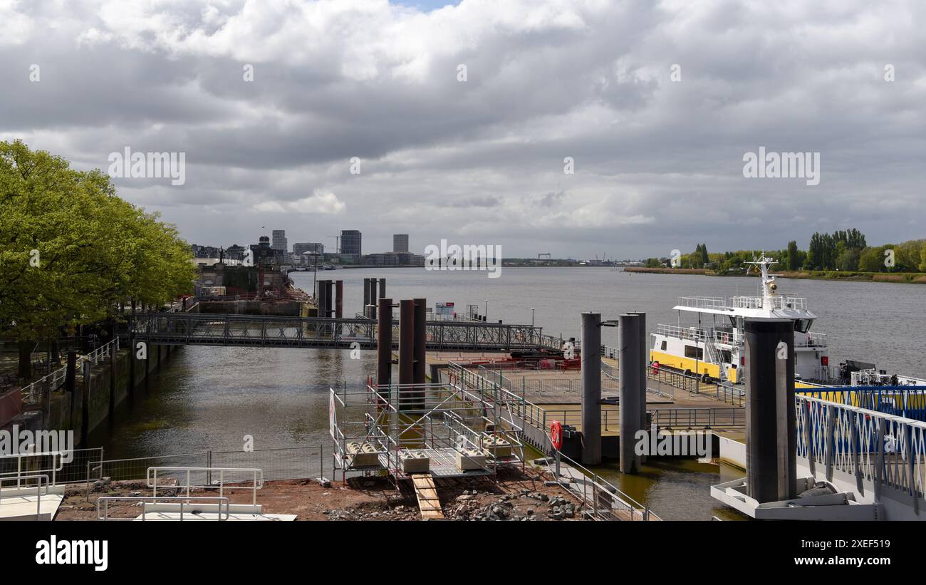 Scheldt - 16x9 Stockfoto