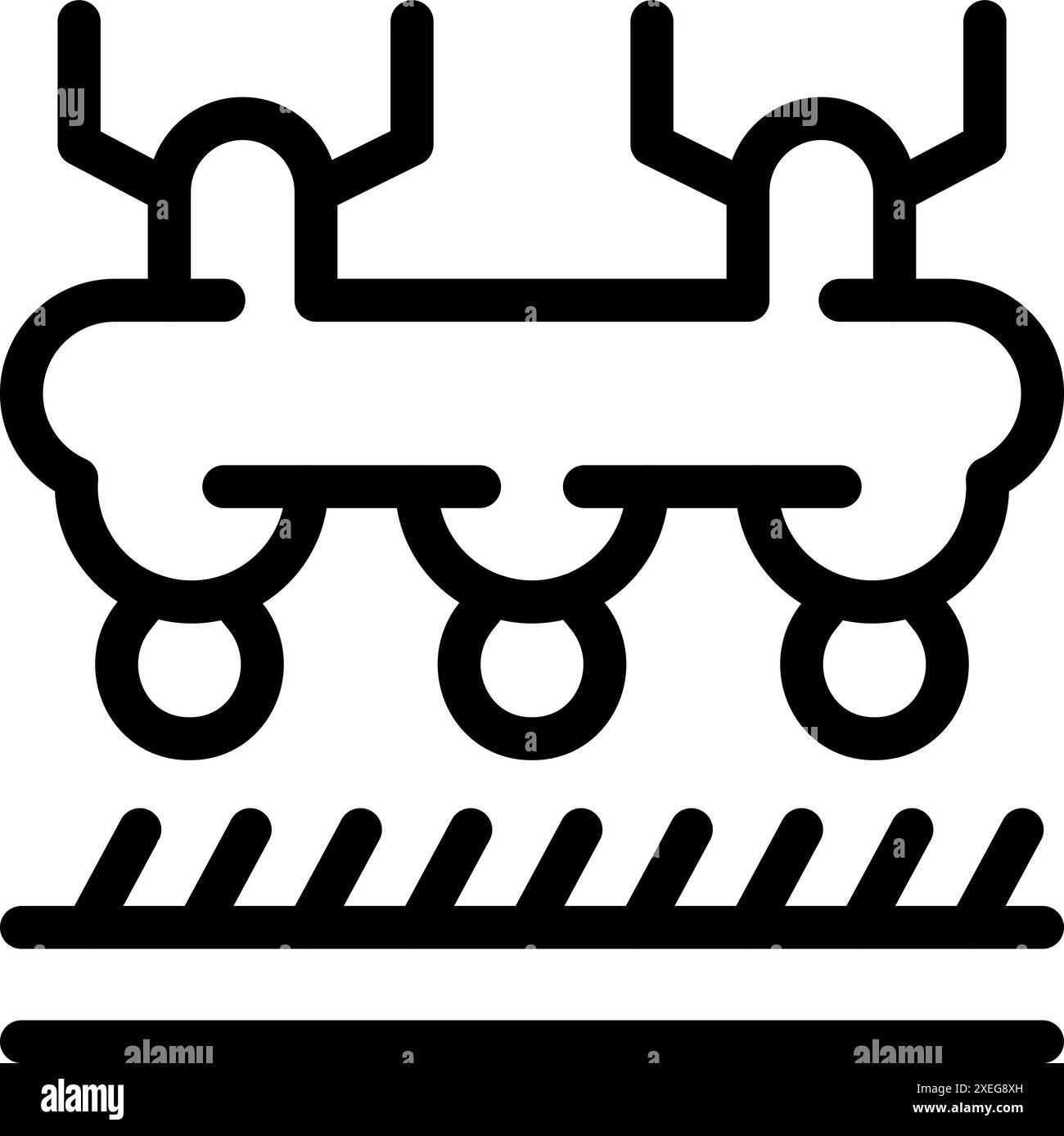Mars rover erforscht die Oberfläche eines außerirdischen Planeten Stock Vektor