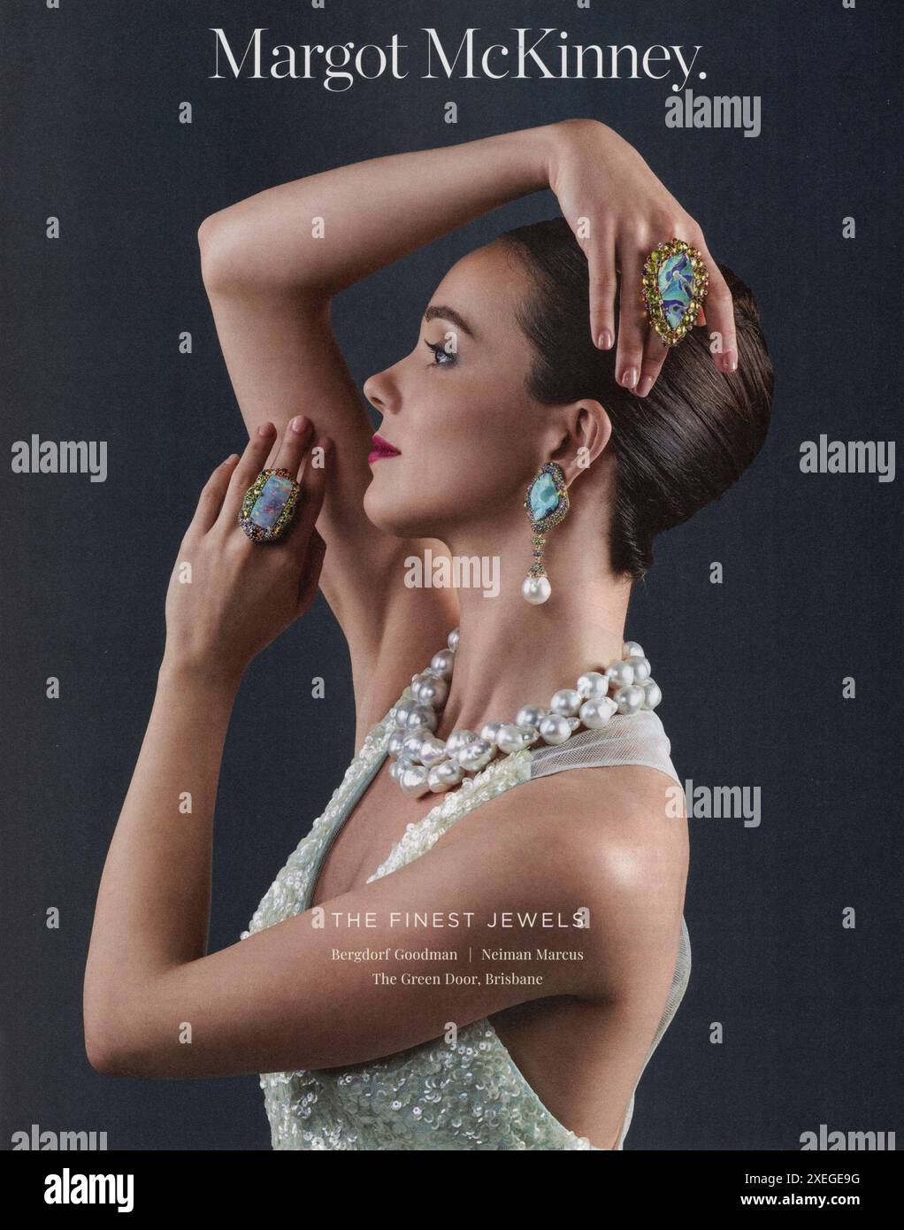 Werbung für Lifestyle- und Modemagazin Frühjahr 2024, USA Stockfoto