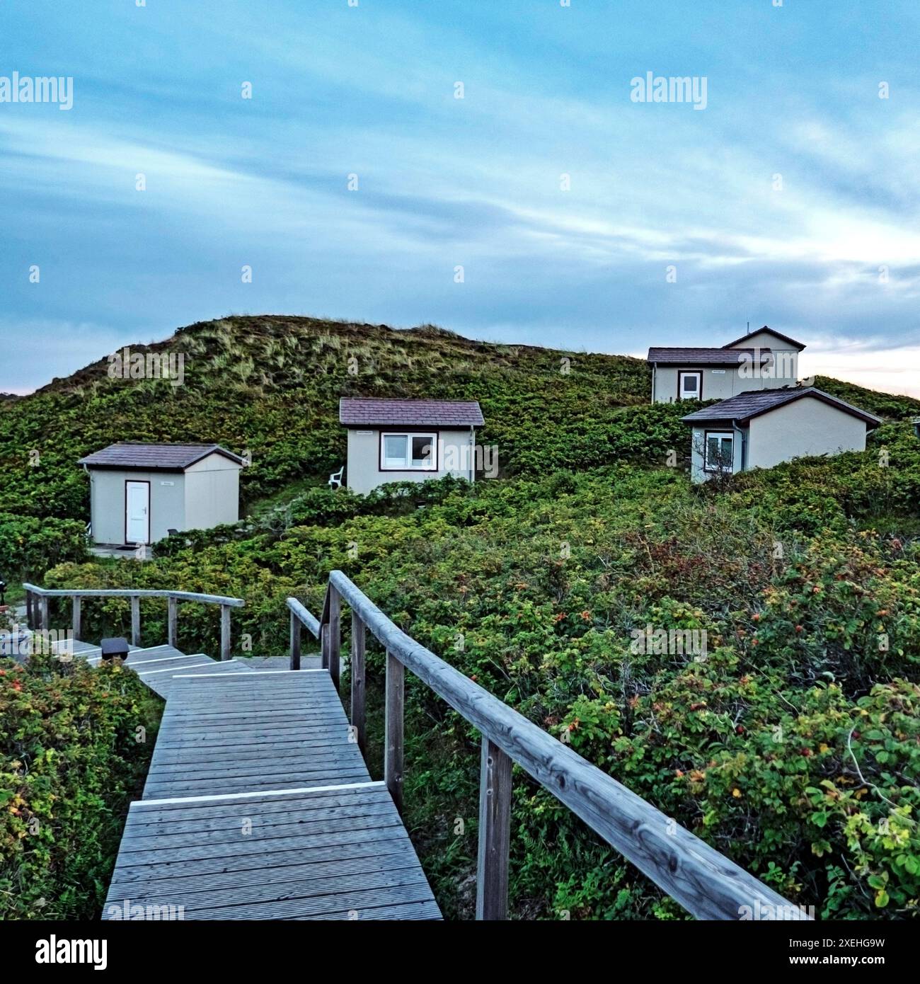 Unterkunft der Akademie am Meer. Stockfoto