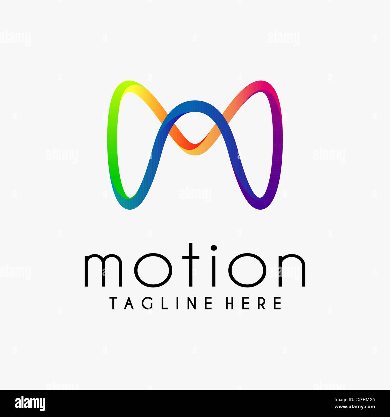 Letter M for Motion Infinity Logo Stock Vektor