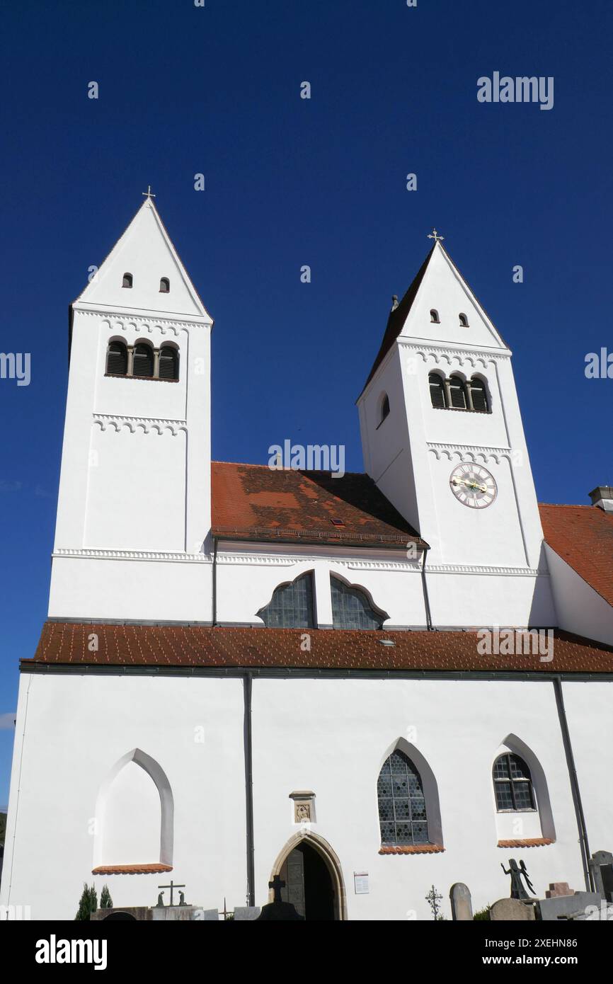 Kloster Steingaden in Oberbayern Stockfoto