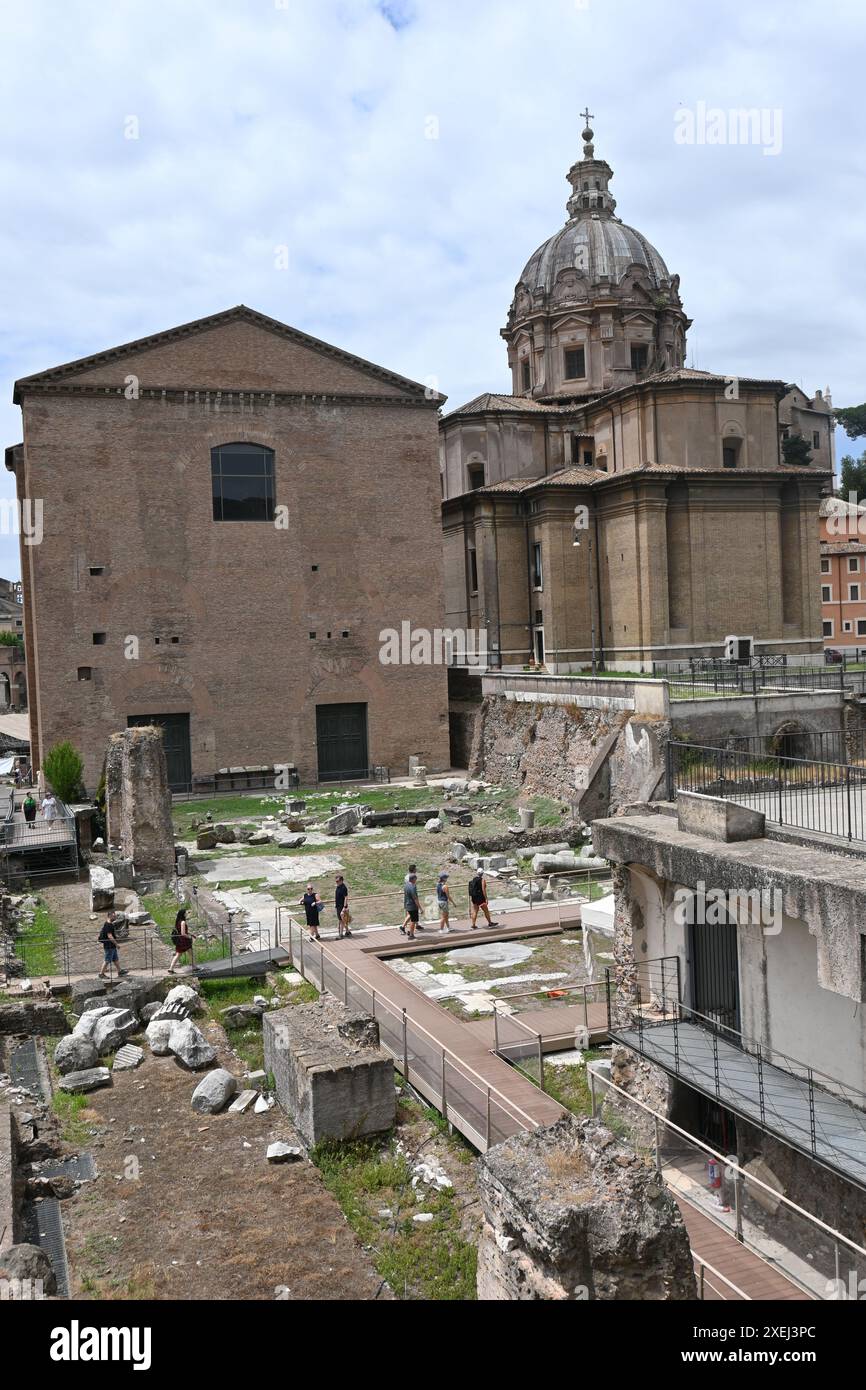 Eurore, Italien, Rome fontana di trevi und kolosseum Stockfoto