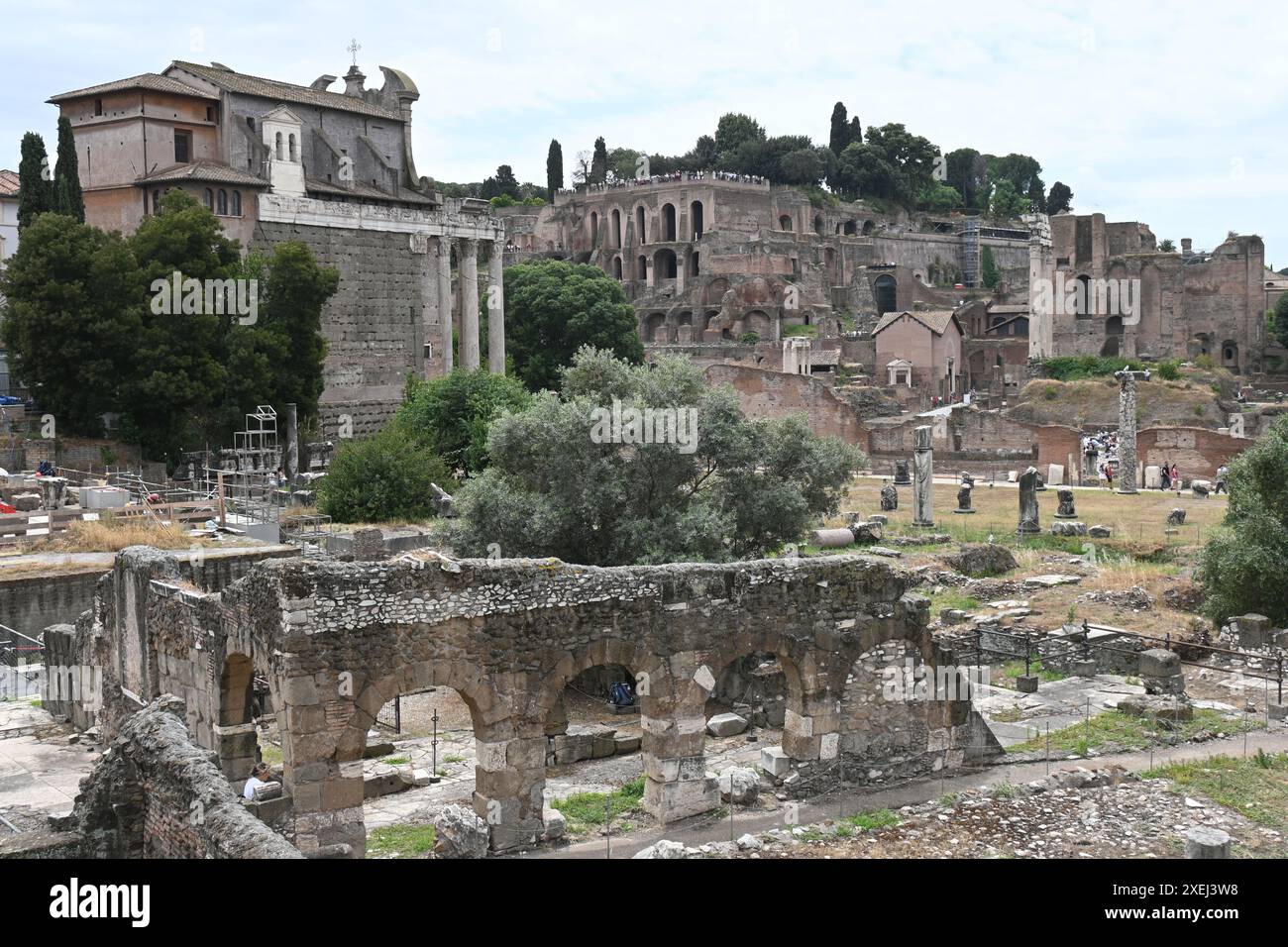 Eurore, Italien, Rome fontana di trevi und kolosseum Stockfoto