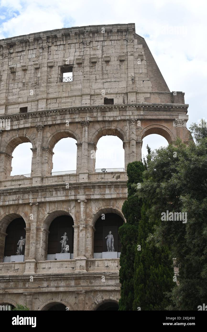 Eurore, Italien, Rome fontana di trevi und kolosseum Stockfoto