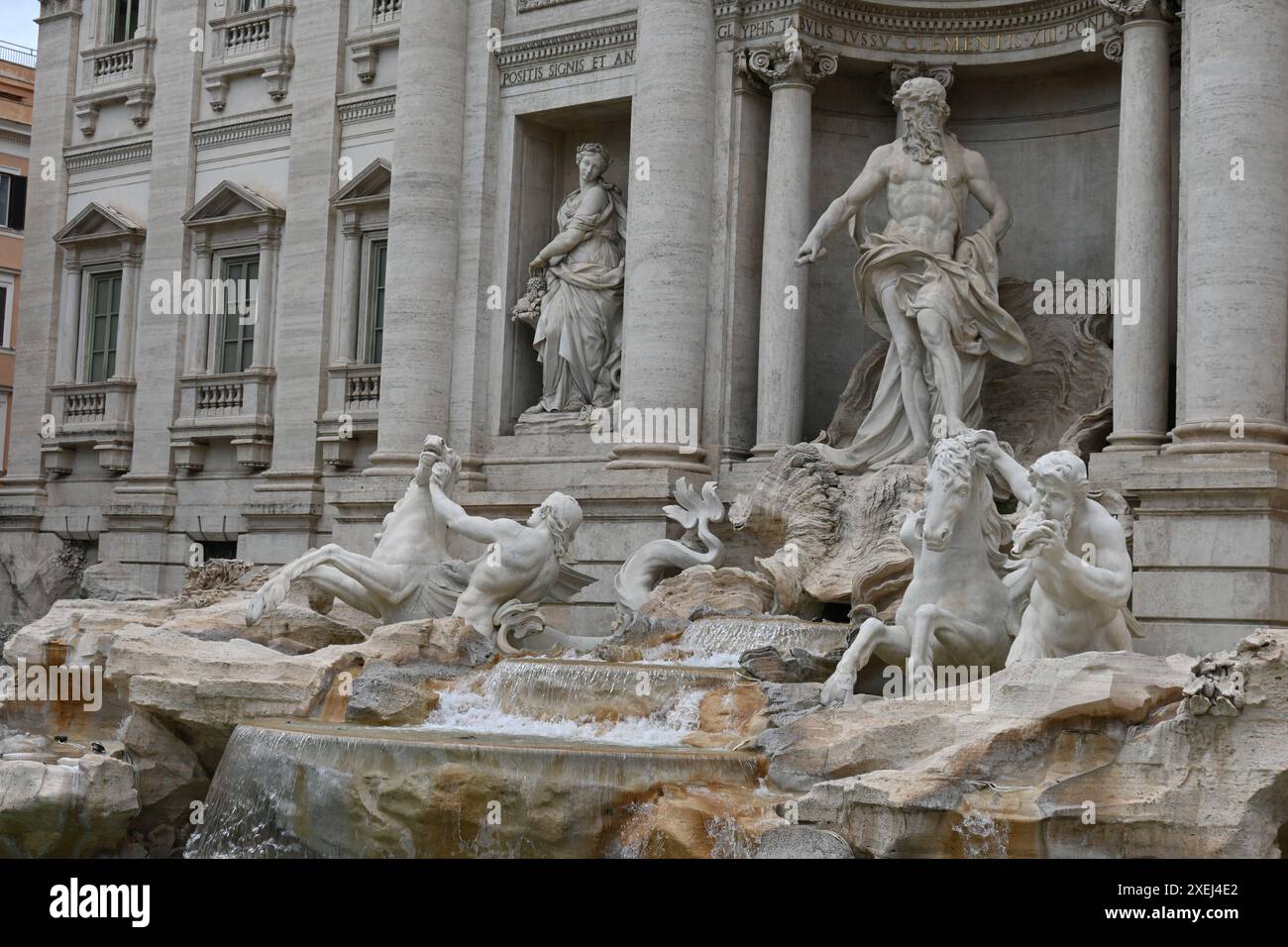 Eurore, Italien, Rome fontana di trevi und kolosseum Stockfoto