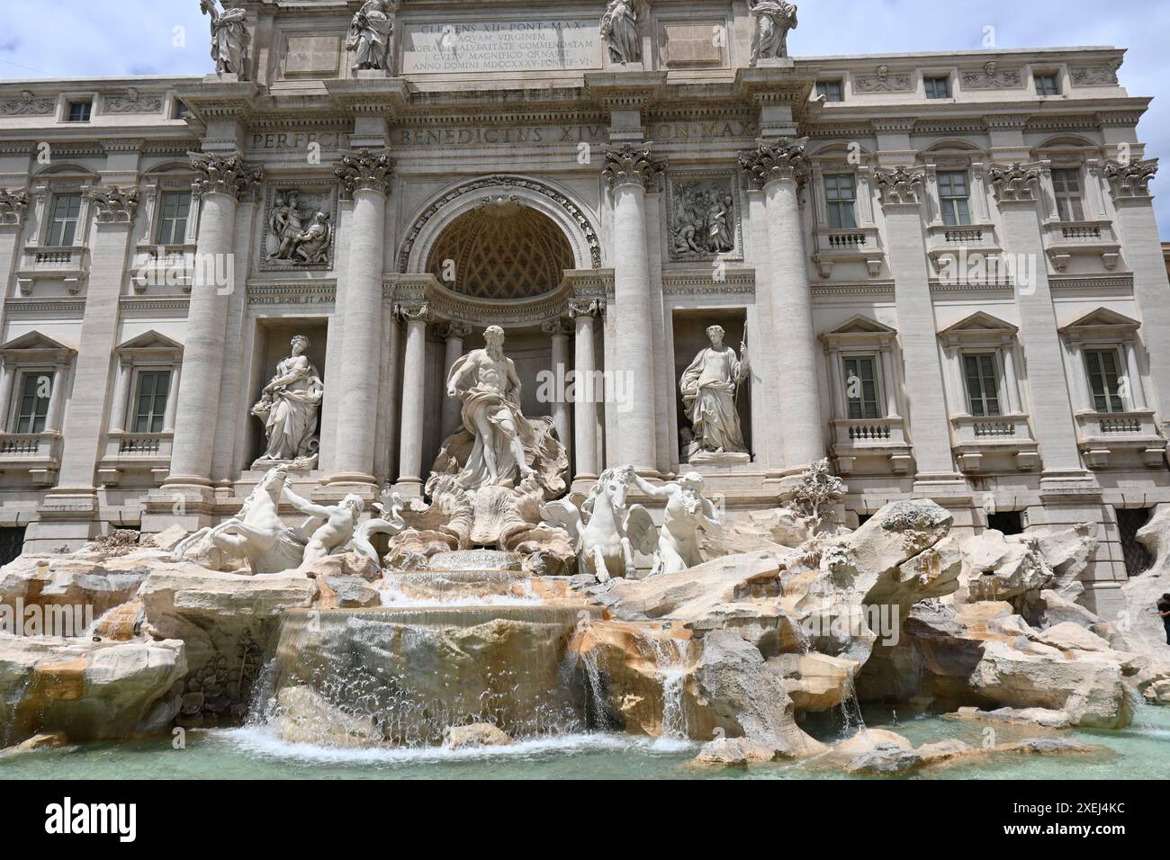 Eurore, Italien, Rome fontana di trevi und kolosseum Stockfoto