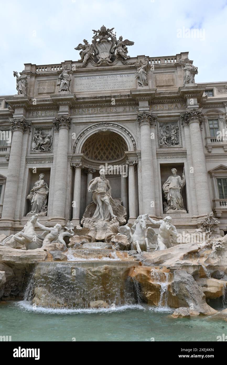 Eurore, Italien, Rome fontana di trevi und kolosseum Stockfoto