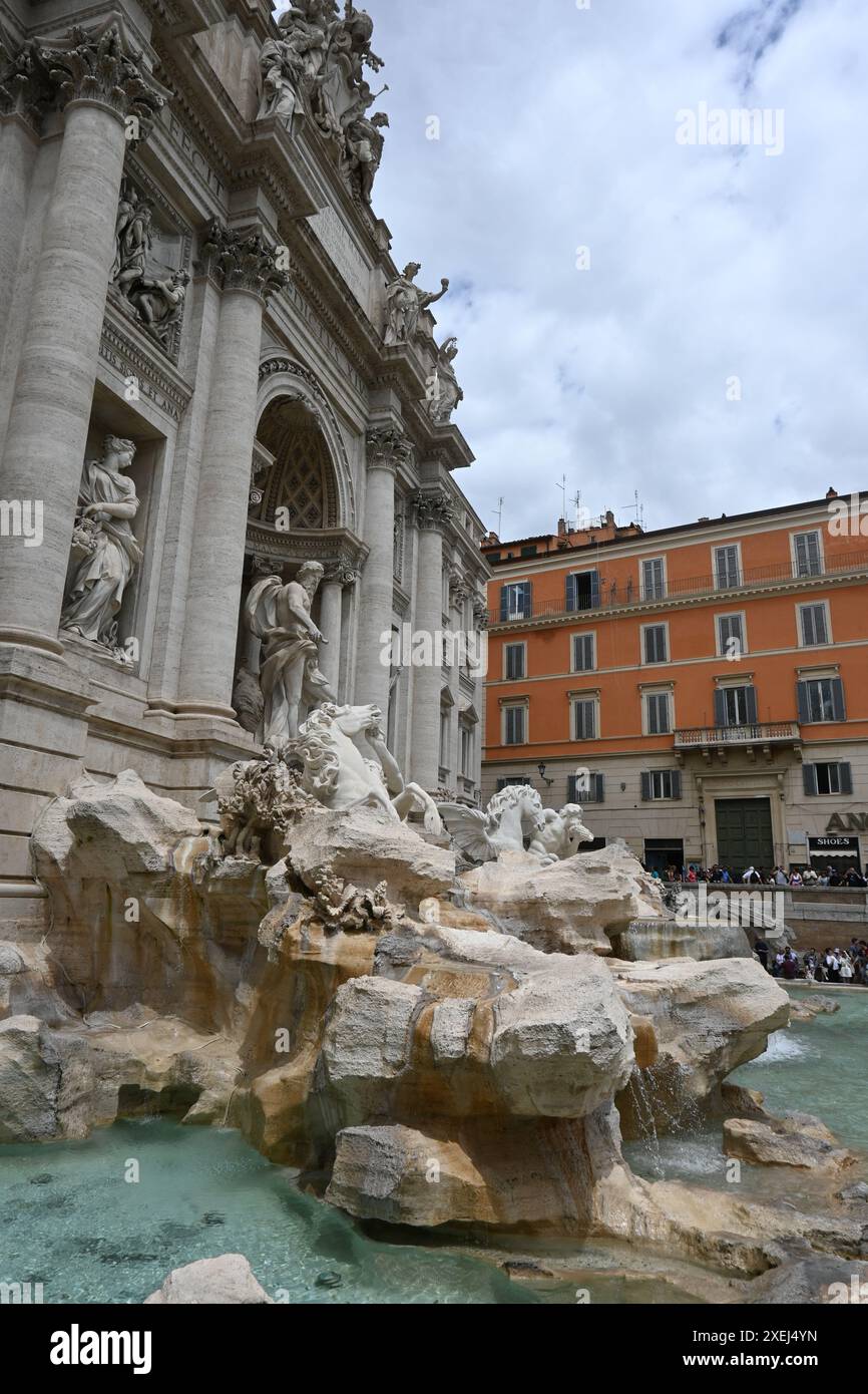 Eurore, Italien, Rome fontana di trevi und kolosseum Stockfoto