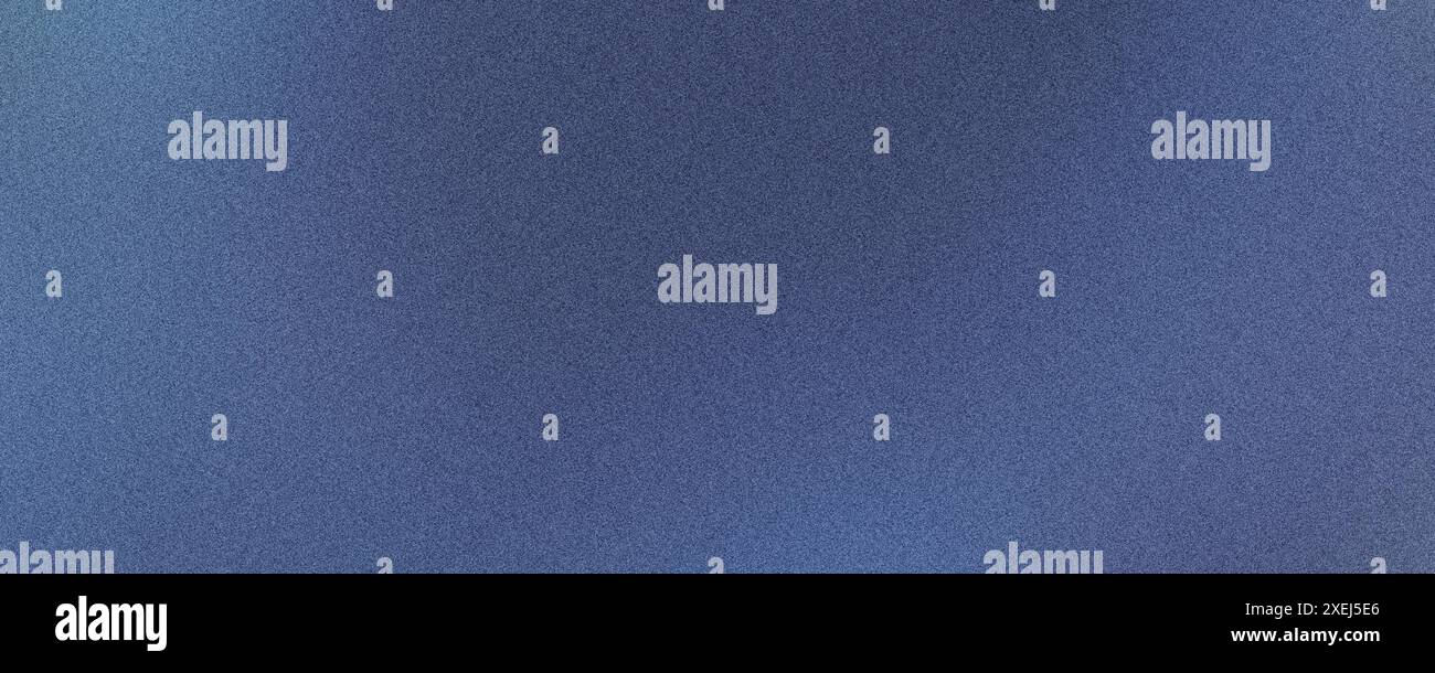Glatter blauer Verlauf mit einem hochwertigen Bild mit körniger Textur Stockfoto