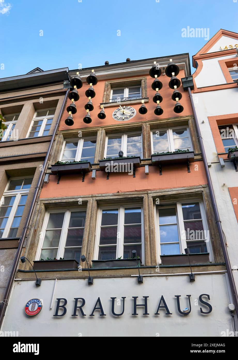 Bells House Fassade in der Düsseldorfer Altstadt Stockfoto