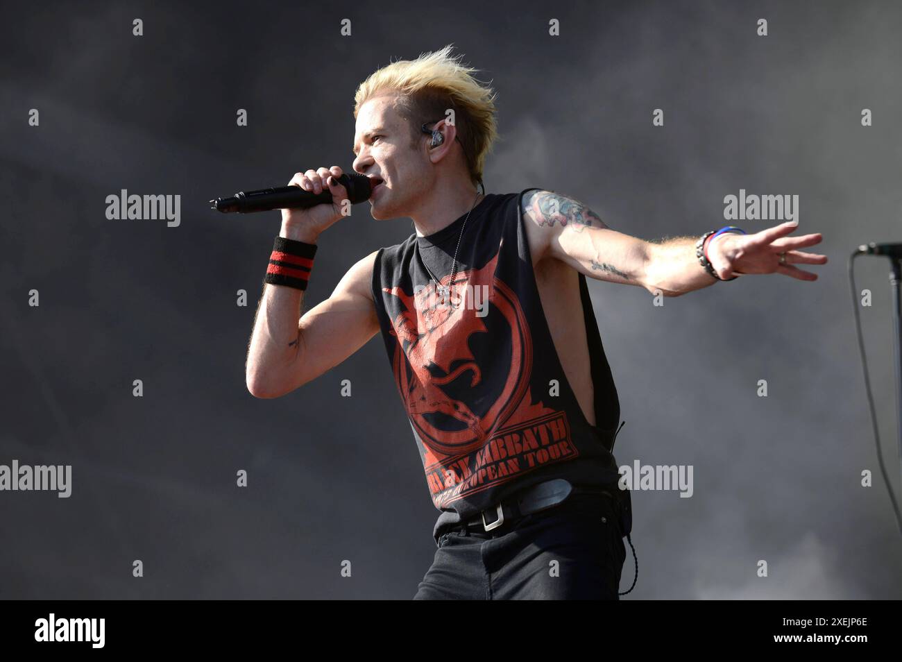 Summe 41 live auf dem 26. Hurricane Festival 2024 am Eichenring. Scheeßel, 23.06.2024 *** Sum 41 live beim 26 Hurricane Festival 2024 am Eichenring Scheeßel, 23 06 2024 Foto:XR.xKeuntjex/xFuturexImagex Hurricane 5105 Stockfoto